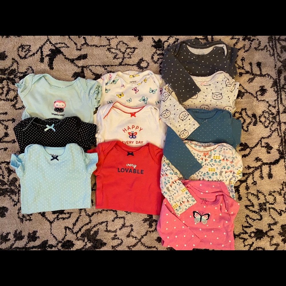 0-3 month Carter’s Onesies
